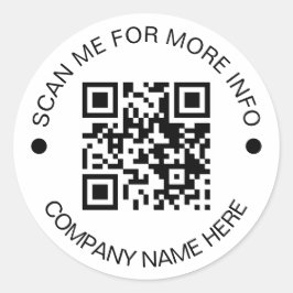 カスタムQRコード丸白防水事業 ラウンドシール