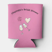 カスタムQRコード付きのドリンクを花嫁に送ろう 缶クーラー (正面)