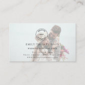 カスタムQRコード写真の写結婚真者 名刺 (正面)