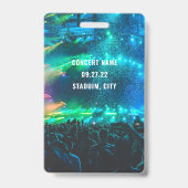 カスタムQRコード写真 白色VIP 全アクセス権 バッジ (裏面)