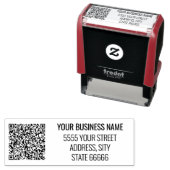 カスタムQRコード名アドレススタンプテンプレート セルフインキングスタンプ (インサイチュ)