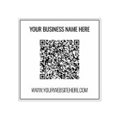 カスタムQRコード名情報スクエアゴム印 ラバースタンプ (インプリント)