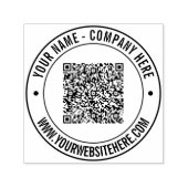 カスタムQRコード名文字情報ビジネスタンプサービス セルフインキングスタンプ (デザイン)