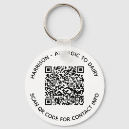 カスタムQRコード名文字情報連絡photo kids キーホルダー