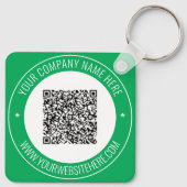 カスタムQRコード名Webサイトの色キーチェーンギフト キーホルダー (裏面)