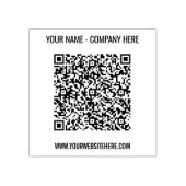 カスタムQRコード名Webサイトスタンプテンプレート ラバースタンプ (インプリント)
