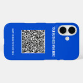 カスタムQRコード文字とカラーiPhoneケーステンプレート Case-Mate iPhoneケース (裏面 (横))