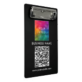 カスタムQRコード文字ビジネスロゴモダンシンプル ミニクリップボード (アングル)