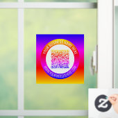 カスタムQRコード文字ビジネス販促ウィンドウの固定 ウィンドウサイン (ホーム)