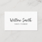 カスタムQRコード最小化小 名刺 (裏面)