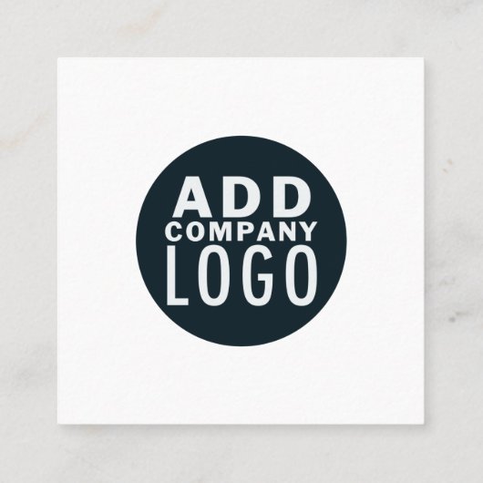 カスタムQRコード独自の作成 スクエア名刺 (裏面)