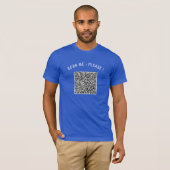 カスタムQRコード面白いTシャツ自分だけのデザイン Tシャツ (正面フル)