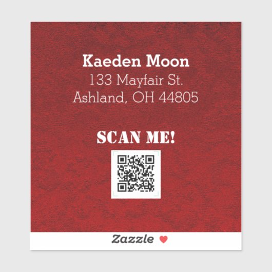 カスタムQRコード シール (シート)