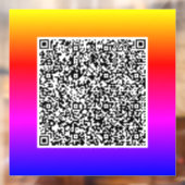 カスタムQRコード ビジネス プロモーショナル ウィンドウ スティッカー ウィンドウサイン (シート2)