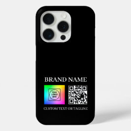 カスタムQRコード ビジネス ロゴ ブランディング iPhoneケース iPhone 15 Proケース