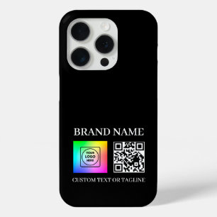 カスタムQRコード ビジネス ロゴ ブランディング iPhoneケース iPhone 15 Proケース
