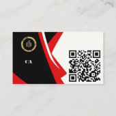 カスタムQRコード ビブラント プロフェッショナル 名刺 (裏面)