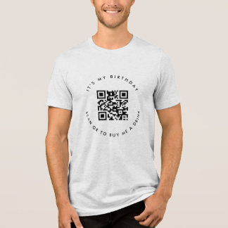カスタムQRコード | 誕生日またはサポート提供 トライブレンドＴシャツ