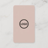 カスタムQRコードBoho Beige 名刺 (裏面)