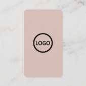 カスタムQRコードBoho Beige 名刺 (裏面)