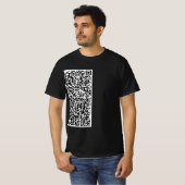 カスタムQRコードTシャツの例 Tシャツ (正面フル)