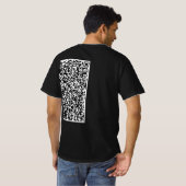 カスタムQRコードTシャツの例 Tシャツ (裏面フル)