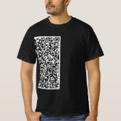 カスタムQRコードTシャツの例 Tシャツ (正面)