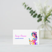 カスタムQRハウスメイドハウスキーパー コーリングカード (スタンド正面)