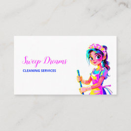 カスタムQRハウスメイドハウスキーパー コーリングカード