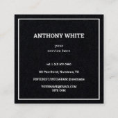 カスタムQRプレミアム スクエア名刺 (裏面)