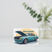 カスタムQRモバイル整備士 名刺 (スタンド正面)