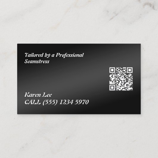 カスタムQR下水の調整と変更 名刺 (裏面)