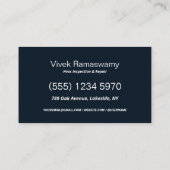 カスタムQR空調HVAC 名刺 (裏面)