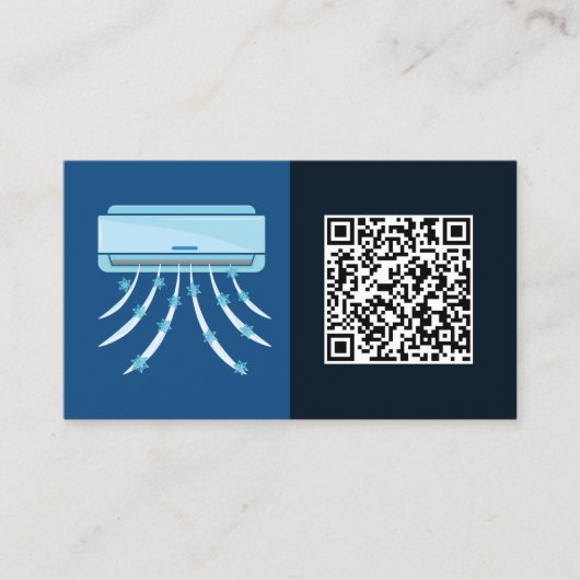 カスタムQR空調HVAC 名刺 (正面)