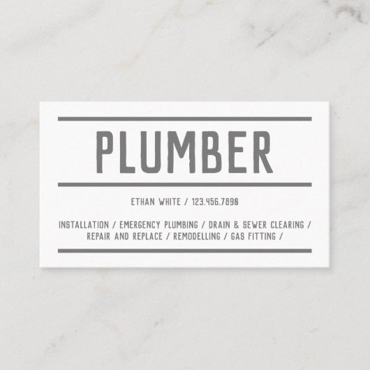 カスタムQR配管 名刺 (正面)