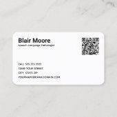 カスタムQR音声セラピスト 名刺 (裏面)