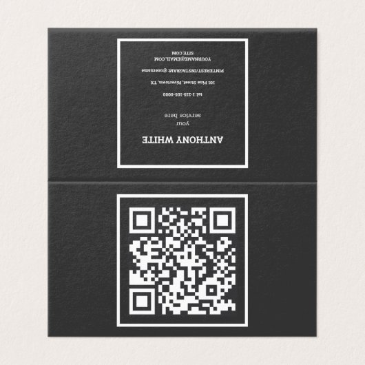 カスタムQR 名刺 (外部フラット)