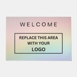 カスタムRainbow社のビジネスロゴ ドアマット