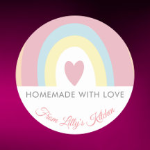 カスタムRainbow Backingスモールビジネスステッカー