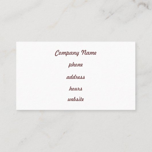 カスタムRaspberry名刺 名刺 (裏面)