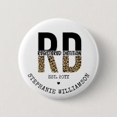 カスタムRD登録栄養士チータプリント 缶バッジ (正面)