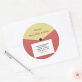 カスタムRecord Label Sticker V2 ラウンドシール (封筒)