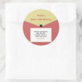 カスタムRecord Label Sticker V2 ラウンドシール (バッグ)