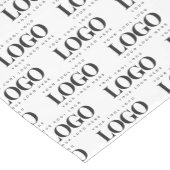 カスタムRectangle Business Companyロゴパターン ショートテーブルランナー (コーナー)