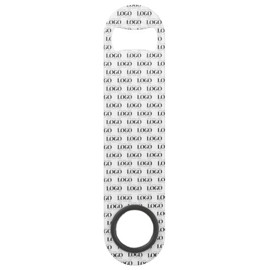 カスタムRectangle Business Companyロゴパターン スピード栓抜き (正面)