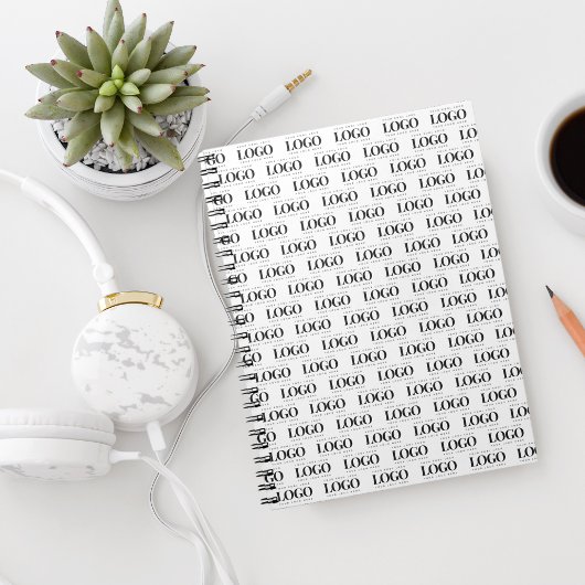 カスタムRectangle Business Companyロゴパターン ノートブック