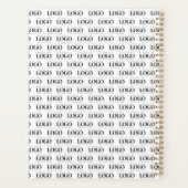 カスタムRectangle Business Companyロゴパターン プランナー手帳 (裏面)