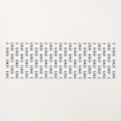 カスタムRectangle Business Companyロゴパターン ヨガマット (正面(横))