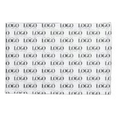 カスタムRectangle Business Companyロゴパターン 枕カバー (裏面)