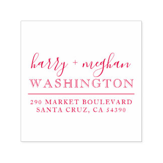 カスタムRedの名結婚前スクリプト差出人住所 セルフインキングスタンプ